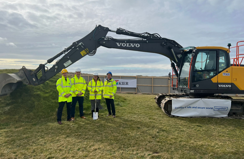 Virginia at RAF groundbreaking