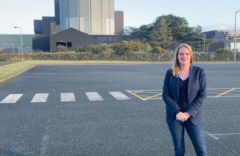 Virginia Crosbie MP at Wylfa