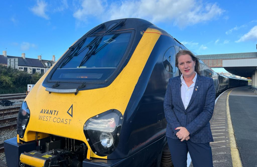 Avanti West Coast Train at Holyhead Station