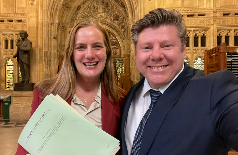 Virginia Crosbie MP with Dean Russell MP - Tips Bill