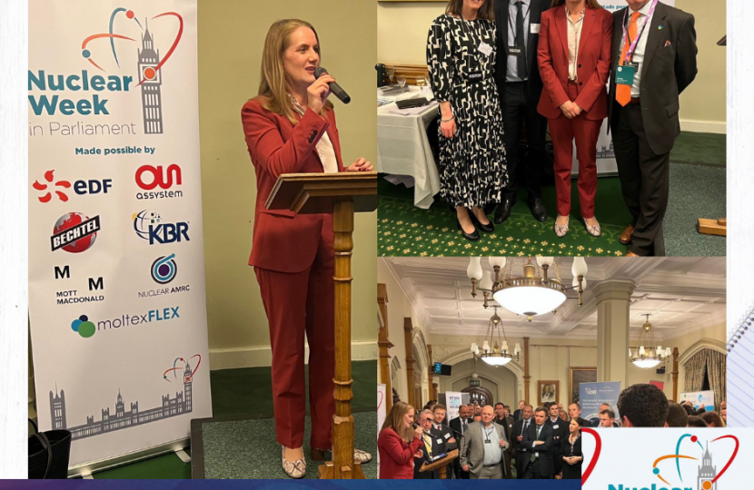 Virginia at Nuclear week in parliament