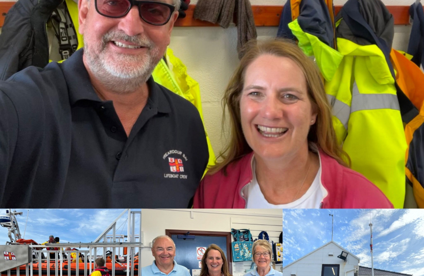 Virginia Visits RNLI Trearddur Bay
