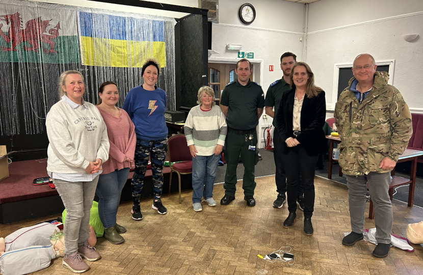 Latest island defibrillator training session