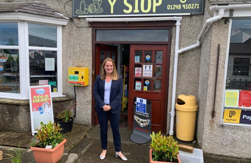 Virginia Crosbie with Defib
