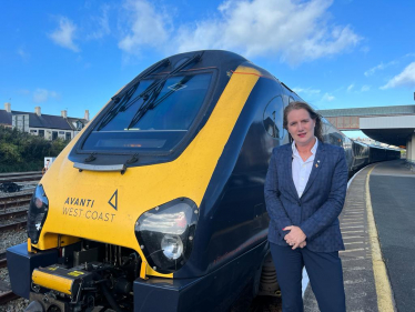 Avanti West Coast Train at Holyhead Station