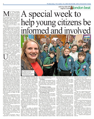 Holyhead and Anglesey Mail - UK Parliament Week