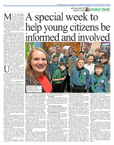 Holyhead and Anglesey Mail - UK Parliament Week