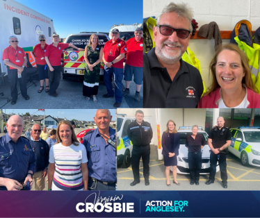 Virginia Crosbie and Emergency Service Vehicles