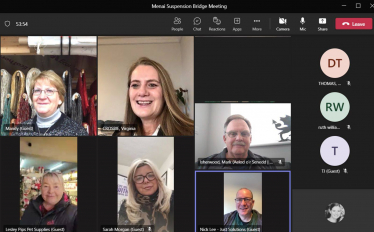 Screenshot from Menai Bridge Teams Meeting